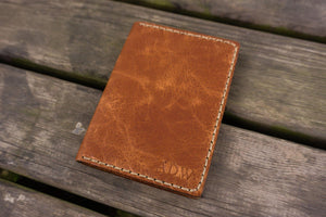 No.06 Leather Passport Holder-Rustic Brown