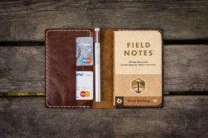 No.33 Personalized Leather Field Notes Cover - Brown