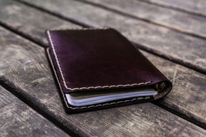 No.33 Personalized Leather Field Notes Cover - Dark Brown