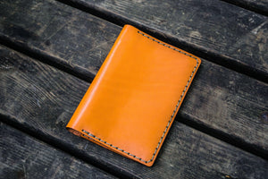 No.33 Personalized Leather Field Notes Cover - Orange