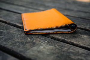 No.33 Personalized Leather Field Notes Cover - Orange