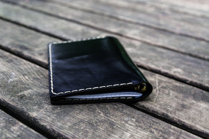 No.44 Personalized Leather Field Notes Cover - Black