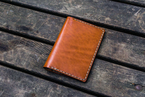 No.44 Personalized Leather Field Notes Cover - Chocolate Brown