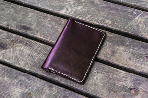No.44 Personalized Leather Field Notes Cover - Dark Brown