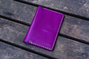 No.44 Personalized Leather Field Notes Cover - Purple