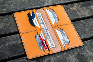 No.49 Handmade Leather Women Wallet - Orange