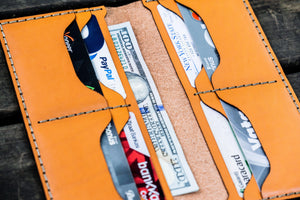 No.49 Handmade Leather Women Wallet - Orange