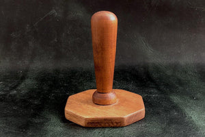 Octagon Rubber Stamp - Wooden