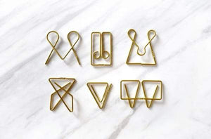 Tools to Liveby Brass Paper Clips (Ideal)