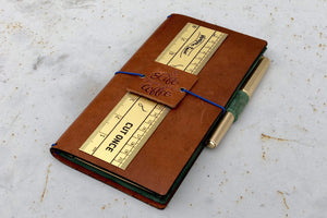 Vintage Inspired Brass Ruler - Imperial & Metric Measurements