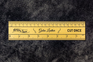 Vintage Inspired Brass Ruler - Imperial & Metric Measurements