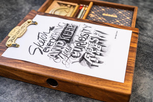 Wooden Sketchbox - Walnut