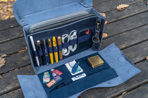 Writer's Medic Bag - Crazy Horse Navy Blue