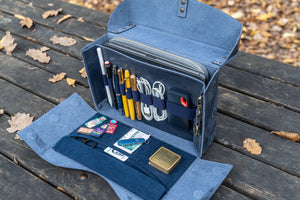 Writer's Medic Bag - Crazy Horse Navy Blue