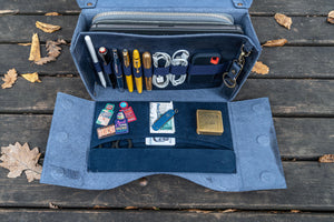 Writer's Medic Bag - Crazy Horse Navy Blue