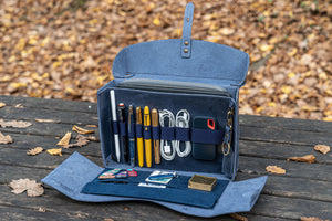 Writer's Medic Bag - Crazy Horse Navy Blue